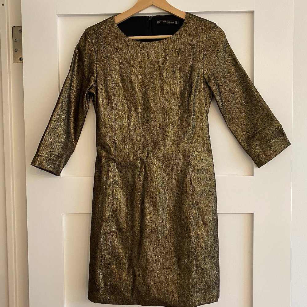 Zara Mini Party Dress - Gold